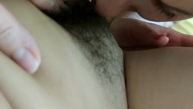 TwinsDuo2 - Licking sister's hairy pussy 3 (Real twins)